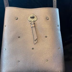 Kate Spade Marti small bucket bag. Pink metallic purse. NWOT.